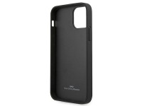 Funda BMW de cuero curvada perforada para iPhone 12 mini - Negra Funda BMW de cuero curvada perforada para iPhone 12 mini - Negra