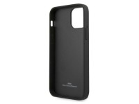 Capa BMW em couro perfurado com curvatura para iPhone 12 / iPhone 12 Pro - Preta Capa BMW em couro perfurado com curvatura para iPhone 12 / iPhone 12 Pro - Preta