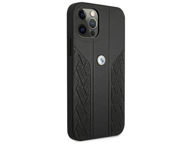 BMW Leather Curve Perforate Case for iPhone 12 Pro Max - Black BMW Leather Curve Perforate Case for iPhone 12 Pro Max - Black