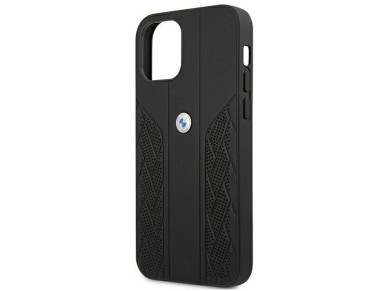 BMW Leather Curve Perforate Case for iPhone 12 Pro Max - Black BMW Leather Curve Perforate Case for iPhone 12 Pro Max - Black