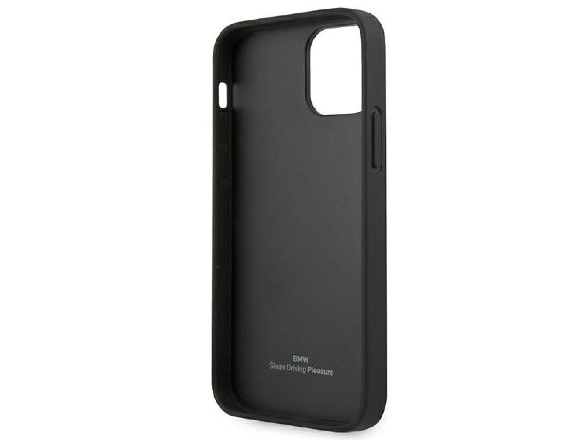 BMW Leather Curve Perforate Case for iPhone 12 Pro Max - Black