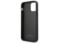 BMW Leather Curve Perforate Case for iPhone 12 Pro Max - Black