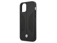 Capa BMW em couro perfurado com laterais para iPhone 12 / iPhone 12 Pro - Preta Capa BMW em couro perfurado com laterais para iPhone 12 / iPhone 12 Pro - Preta