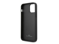 Capa BMW em couro perfurado com laterais para iPhone 12 / iPhone 12 Pro - Preta Capa BMW em couro perfurado com laterais para iPhone 12 / iPhone 12 Pro - Preta