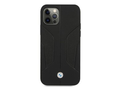 BMW Leather Perforated Sides Case for iPhone 12 Pro Max - Black BMW Leather Perforated Sides Case for iPhone 12 Pro Max - Black