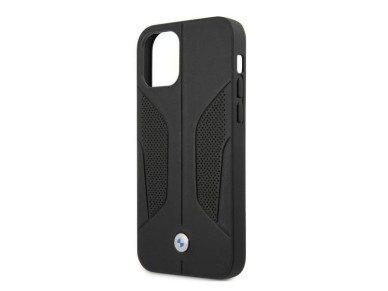 BMW Leather Perforated Sides Case for iPhone 12 Pro Max - Black BMW Leather Perforated Sides Case for iPhone 12 Pro Max - Black