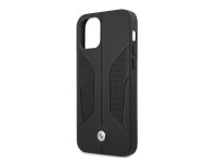 Capa BMW em couro perfurado com laterais para iPhone 12 Pro Max - Preta Capa BMW em couro perfurado com laterais para iPhone 12 Pro Max - Preta