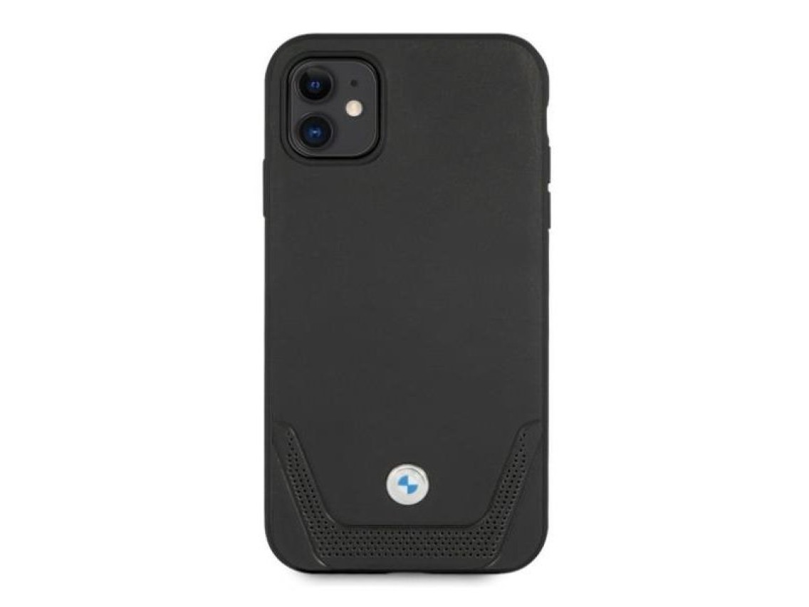 BMW Leather Perforate Case for iPhone 11 / Xr - Black