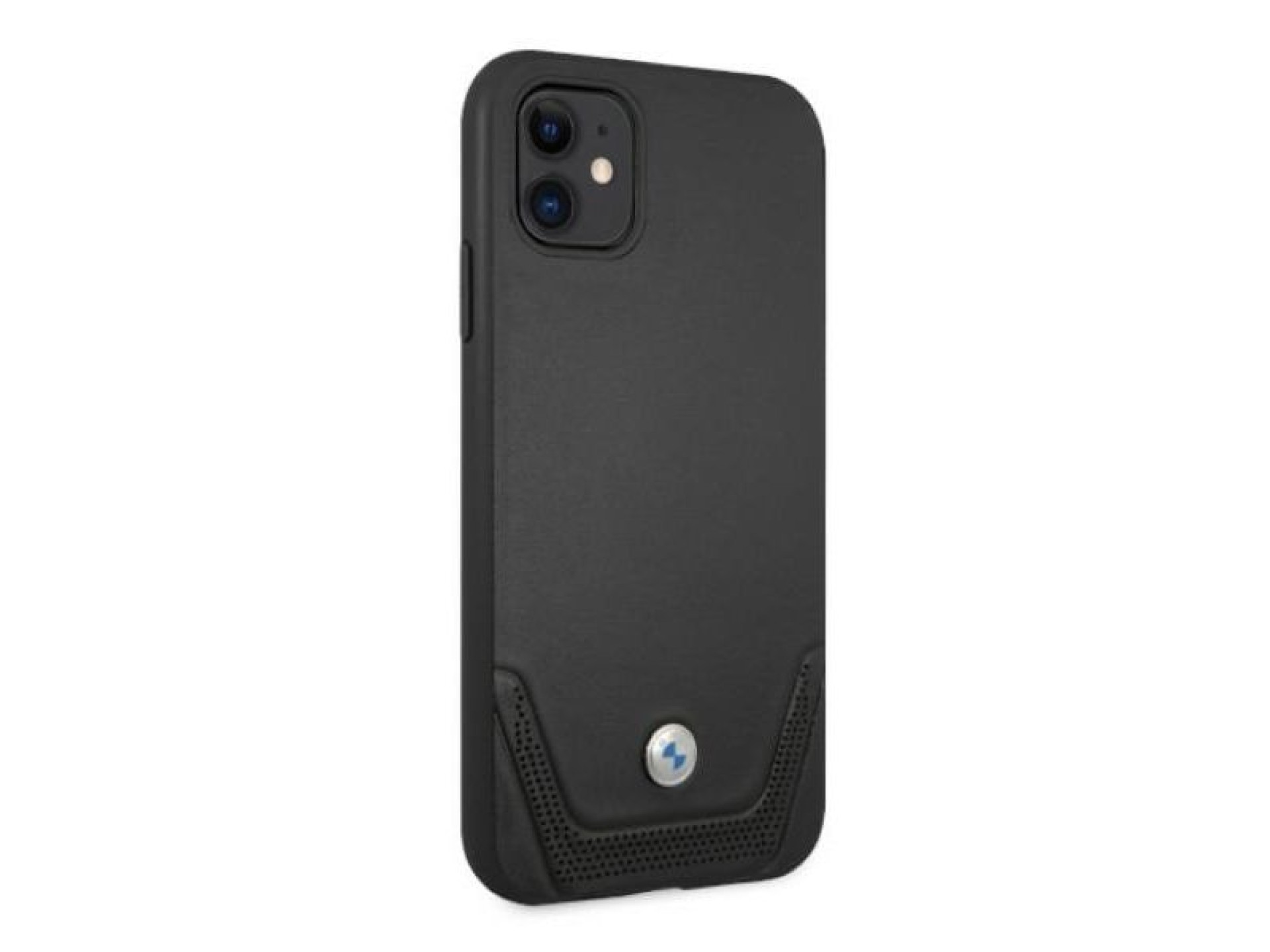 BMW Leather Perforate Case for iPhone 11 / Xr - Black