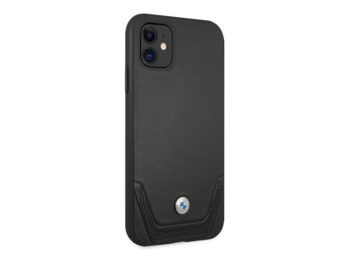 BMW Leather Perforate Case for iPhone 11 / Xr - Black