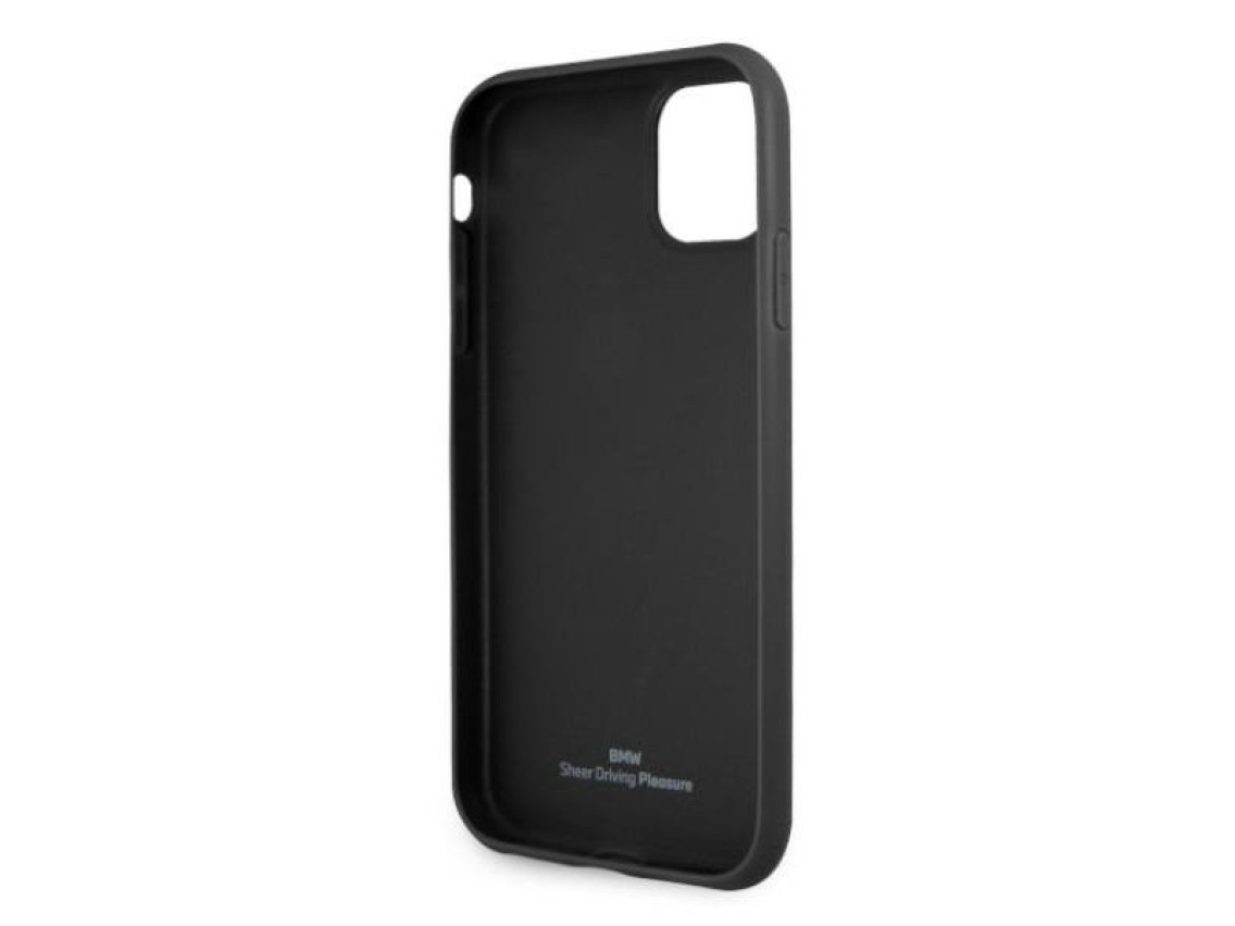 BMW Leather Perforate Case for iPhone 11 / Xr - Black