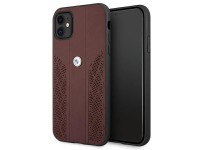 BMW Leather Curve Perforate Case for iPhone 11 / Xr - Red BMW Leather Curve Perforate Case for iPhone 11 / Xr - Red