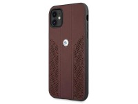 BMW Leather Curve Perforate Case for iPhone 11 / Xr - Red BMW Leather Curve Perforate Case for iPhone 11 / Xr - Red