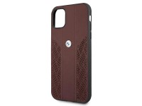 BMW Leather Curve Perforate Case for iPhone 11 / Xr - Red BMW Leather Curve Perforate Case for iPhone 11 / Xr - Red