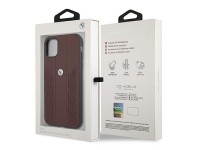 BMW Leather Curve Perforate Case for iPhone 11 / Xr - Red BMW Leather Curve Perforate Case for iPhone 11 / Xr - Red