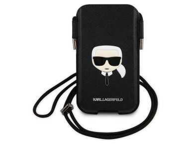 Bolso Karl Lagerfeld Saffiano Ikonik Karl's Head - Negro Bolso Karl Lagerfeld Saffiano Ikonik Karl's Head - Negro
