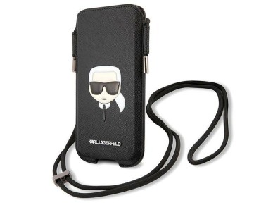 Bolso Karl Lagerfeld Saffiano Ikonik Karl's Head - Negro Bolso Karl Lagerfeld Saffiano Ikonik Karl's Head - Negro