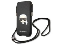 Karl Lagerfeld Saffiano Ikonik Karl's Head Handbag - Black Karl Lagerfeld Saffiano Ikonik Karl's Head Handbag - Black