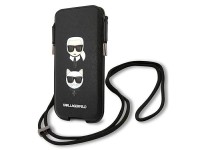 Bolso Karl Lagerfeld Saffiano Ikonik Karl&Choupette Head de 6,1 pulgadas - Negro Bolso Karl Lagerfeld Saffiano Ikonik Karl&Choupette Head de 6,1 pulgadas - Negro