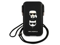 Bolso Karl Lagerfeld Saffiano Ikonik Karl&Choupette Head de 6,1 pulgadas - Negro Bolso Karl Lagerfeld Saffiano Ikonik Karl&Choupette Head de 6,1 pulgadas - Negro