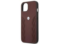 BMW Leather Curve Perforate Case for iPhone 13 - Red BMW Leather Curve Perforate Case for iPhone 13 - Red