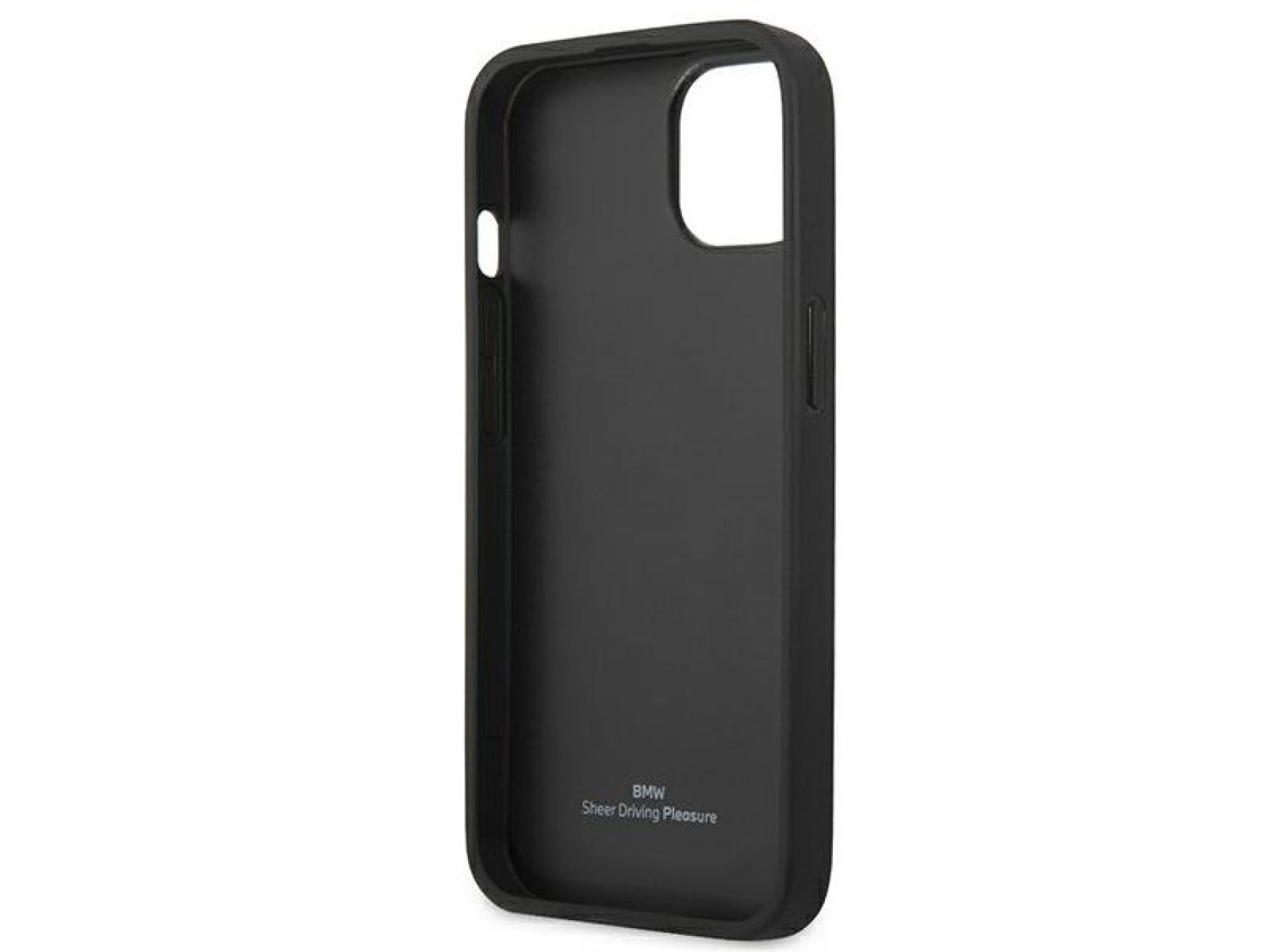BMW Leather Curve Perforate Case for iPhone 13 - Red