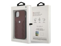 BMW Leather Curve Perforate Case for iPhone 13 - Red BMW Leather Curve Perforate Case for iPhone 13 - Red