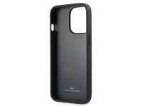 Capa BMW em couro perfurado com curvatura para iPhone 13 Pro / iPhone 13 - Vermelha