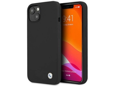 BMW Silicone Signature Case for iPhone 13 - Black