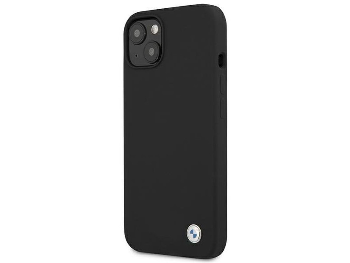 Funda de silicona BMW Signature para iPhone 13 - Negra