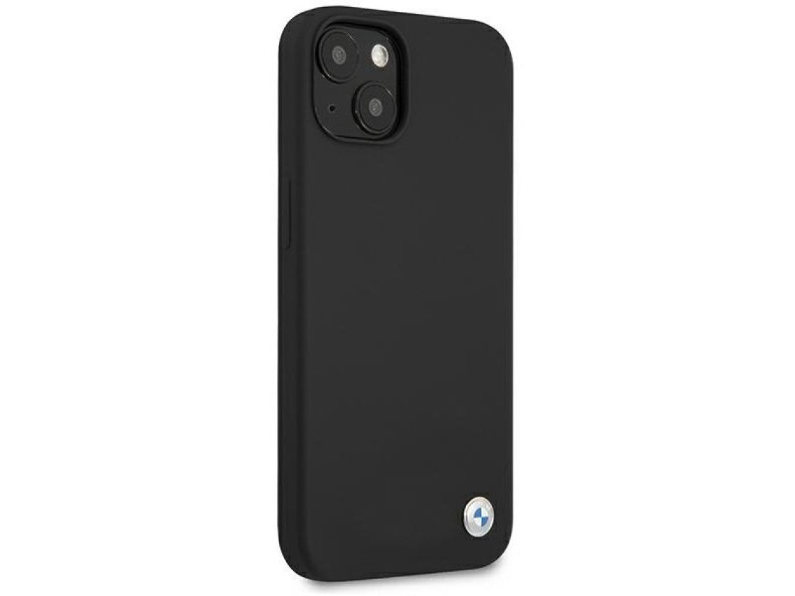 Funda de silicona BMW Signature para iPhone 13 - Negra