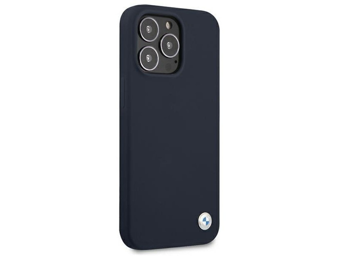Funda de silicona BMW Signature para iPhone 13 Pro Max de 6,7" - Azul marino
