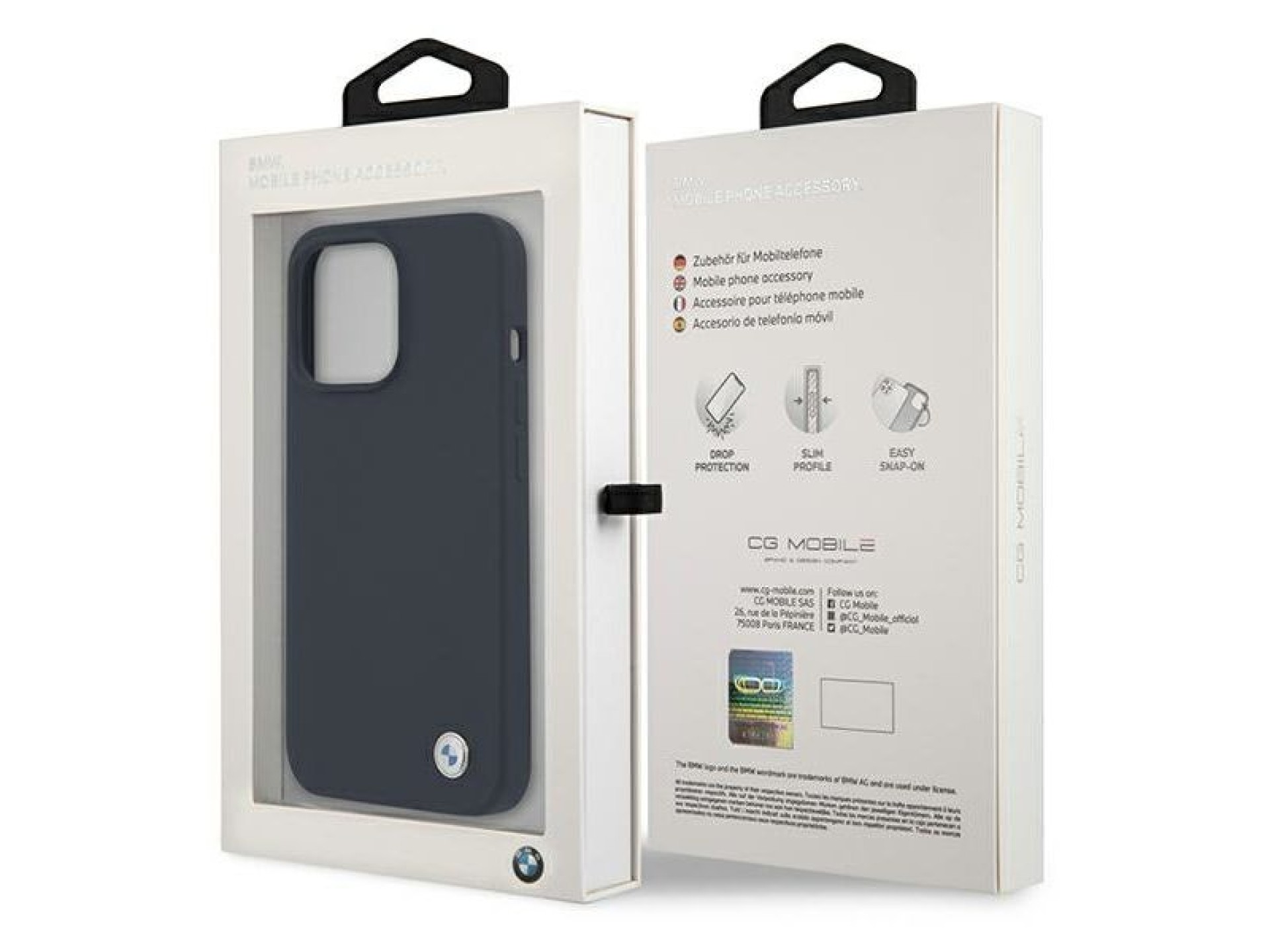 Funda de silicona BMW Signature para iPhone 13 Pro Max de 6,7