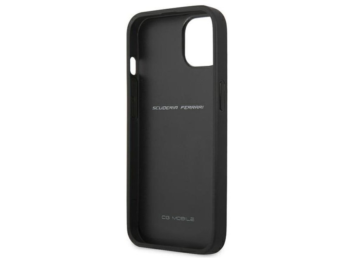 Ferrari FEHCP13SRQUK iPhone 13 mini 5.4" capa r�gida preta/preta Off Track acolchoada