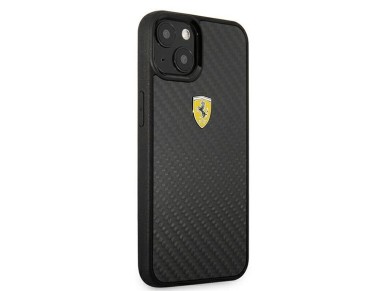 Ferrari FEHCP13SFCABK iPhone 13 mini 5.4" negro/negro carcasa rígida On Track Real Carbon Ferrari FEHCP13SFCABK iPhone 13 mini 5.4" negro/negro carcasa rígida On Track Real Carbon