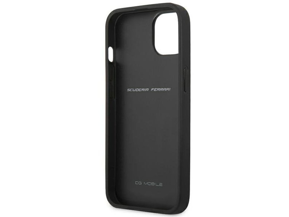 Ferrari FESAXHCP13SBK iPhone 13 mini 5.4" black/black hardcase On Track Carbon Stripe