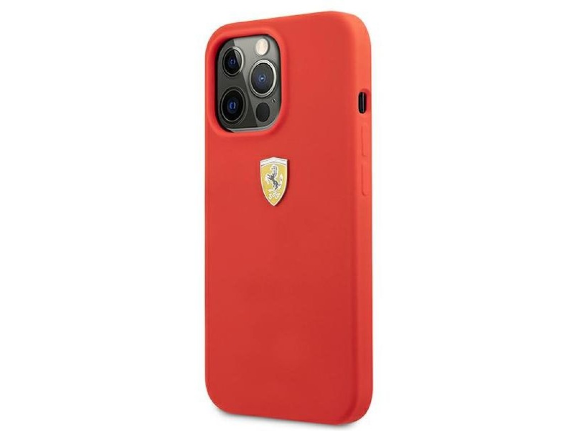 Ferrari FESSIHCP13XRE iPhone 13 Pro Max 6.7" rojo/rojo estuche rígido Silicona