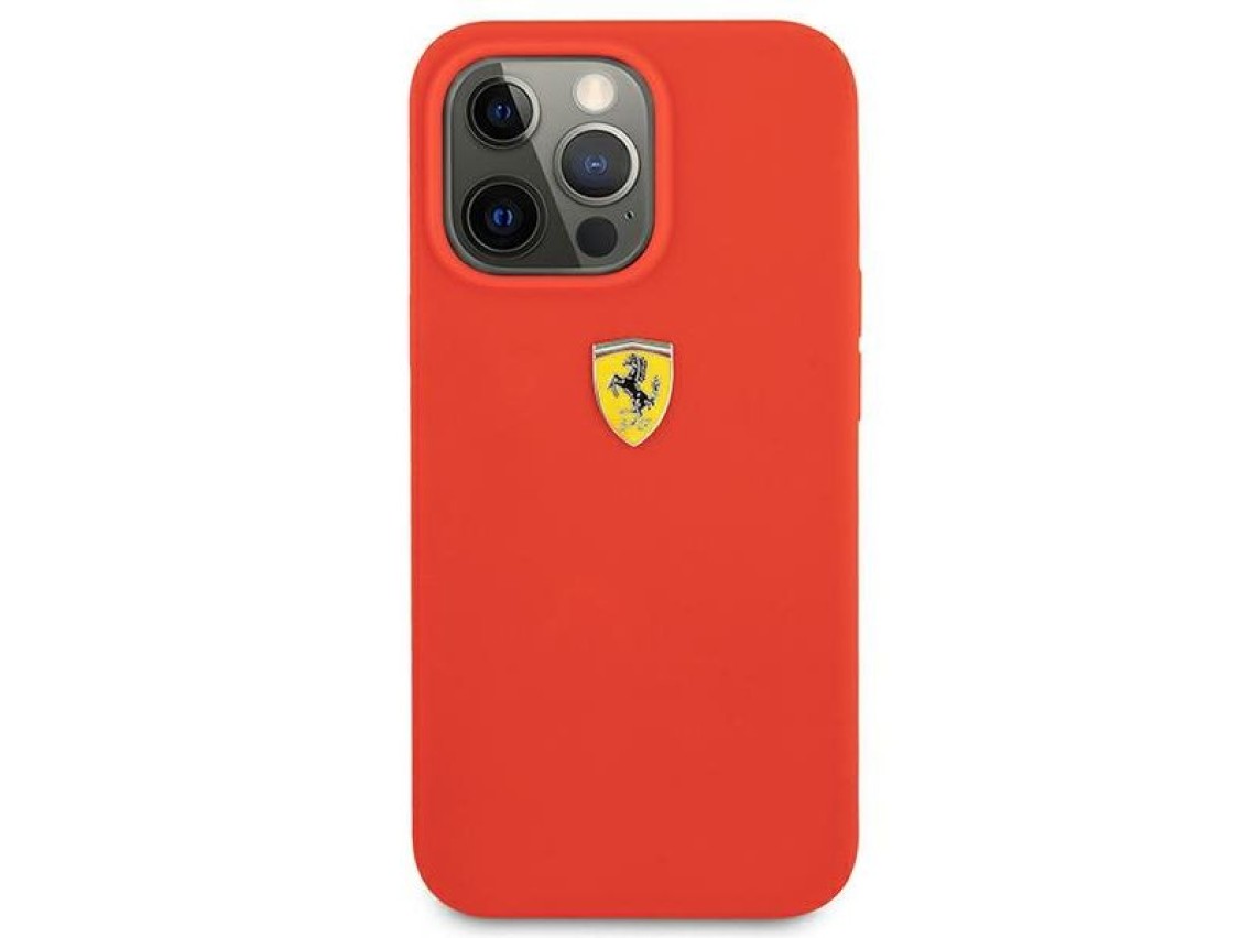 Ferrari FESSIHCP13XRE iPhone 13 Pro Max 6.7" rojo/rojo estuche rígido Silicona