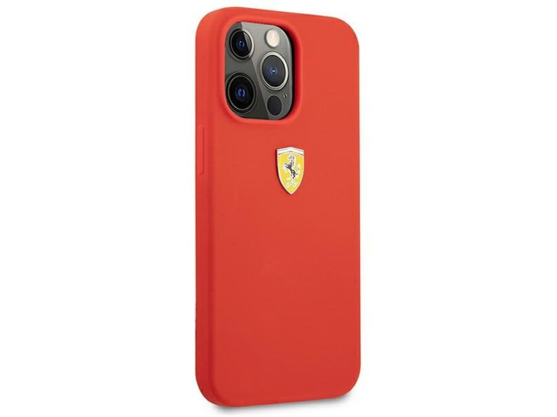 Ferrari FESSIHCP13XRE iPhone 13 Pro Max 6.7" rojo/rojo estuche rígido Silicona