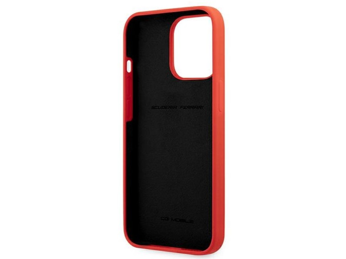 Ferrari FESSIHCP13XRE iPhone 13 Pro Max 6.7" rojo/rojo estuche rígido Silicona
