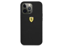 Capa rígida de silicone Ferrari FESSIHCP13LBK para iPhone 13 Pro / 13 6.1" preta/preta Capa rígida de silicone Ferrari FESSIHCP13LBK para iPhone 13 Pro / 13 6.1" preta/preta