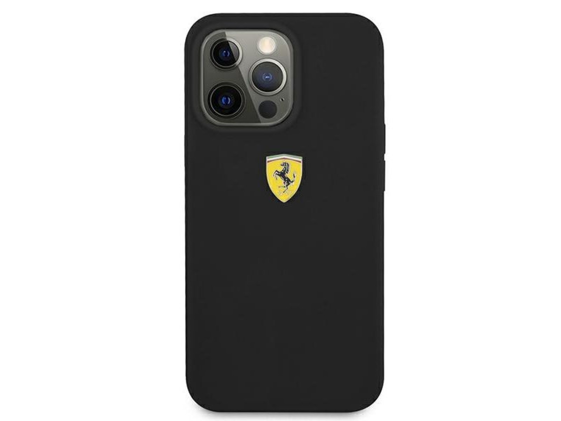 Capa rígida de silicone Ferrari FESSIHCP13XBK para iPhone 13 Pro Max 6.7