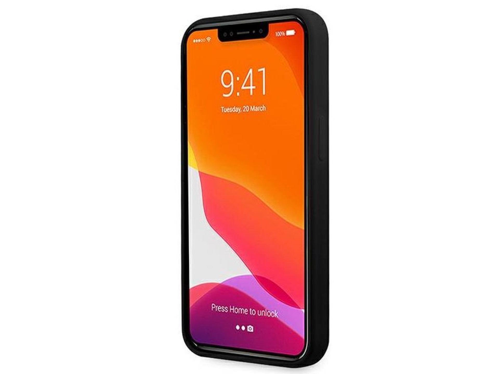 Capa rígida de silicone Ferrari FESSIHCP13XBK para iPhone 13 Pro Max 6.7