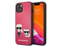 Karl Lagerfeld Ikonik Karl&Choupette iPhone 13 mini case - fuchsia Karl Lagerfeld Ikonik Karl&Choupette iPhone 13 mini case - fuchsia