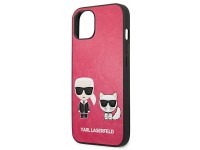 Karl Lagerfeld Ikonik Karl&Choupette iPhone 13 mini case - fuchsia Karl Lagerfeld Ikonik Karl&Choupette iPhone 13 mini case - fuchsia