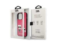 Karl Lagerfeld Ikonik Karl&Choupette Case for iPhone 13 Pro / iPhone 13 - Fuchsia Karl Lagerfeld Ikonik Karl&Choupette Case for iPhone 13 Pro / iPhone 13 - Fuchsia