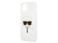 Capa Karl Lagerfeld Glitter Karl's Head para iPhone 13 mini - prata Capa Karl Lagerfeld Glitter Karl's Head para iPhone 13 mini - prata