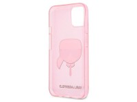 Karl Lagerfeld Glitter Karl's Head Case for iPhone 13 mini - Pink Karl Lagerfeld Glitter Karl's Head Case for iPhone 13 mini - Pink