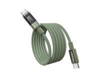 Choetech XCC-1068 PD 60W USB-C - Cabo USB-C com Display de 1,2 m - Verde Choetech XCC-1068 PD 60W USB-C - Cabo USB-C com Display de 1,2 m - Verde