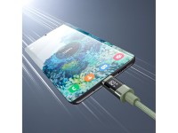 Choetech XCC-1068 PD 60W USB-C - Cabo USB-C com Display de 1,2 m - Verde Choetech XCC-1068 PD 60W USB-C - Cabo USB-C com Display de 1,2 m - Verde